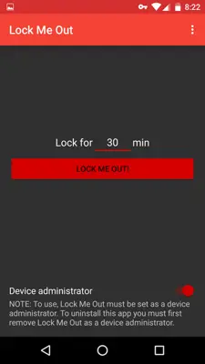 Lock Me Out android App screenshot 2